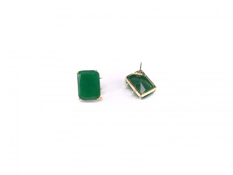 Base de pendientes de Jade  - Tamaño 18x13mm
Precio por pares 