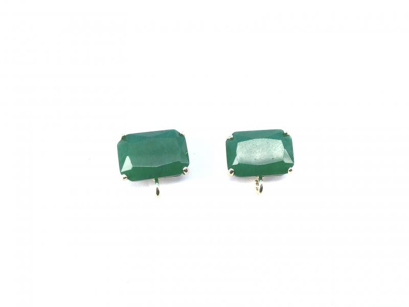 Pendientes de Jade  - 14x10mm
Precio por tiras 