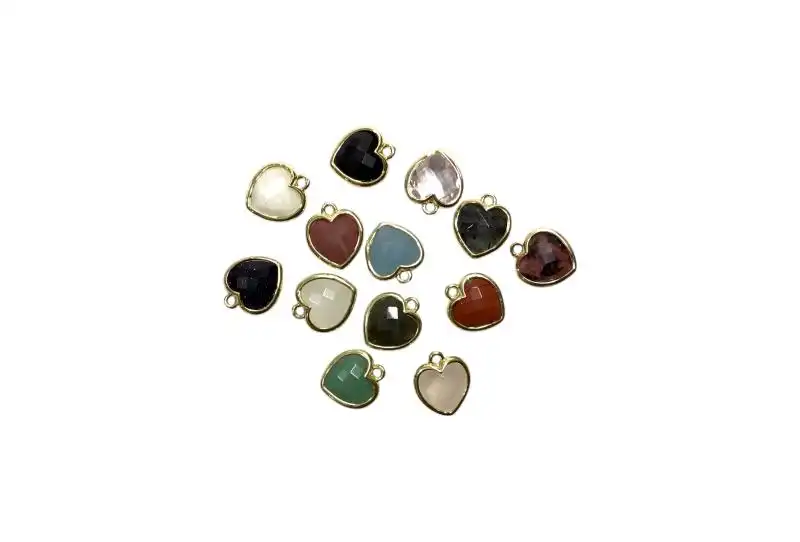 Colgante de Piedra Natural Facetados con Forma de Coraz�n 