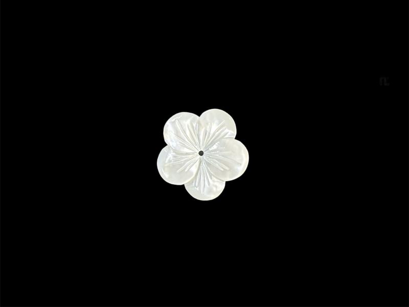 FLOR DE NACAR - Pieza de ncar en forma de flor para pendientes o colgantes