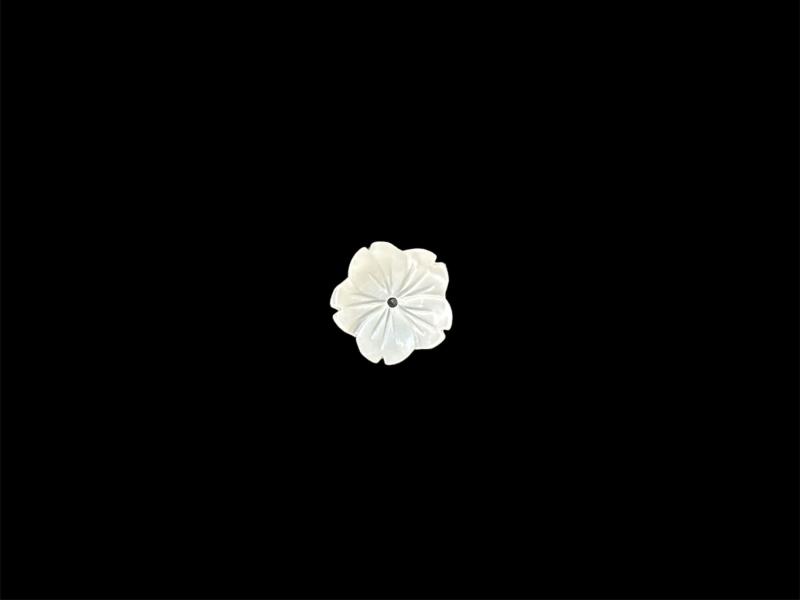 FLOR DE NCAR  - Pieza de ncar en forma de flor para pendientes o colgantes